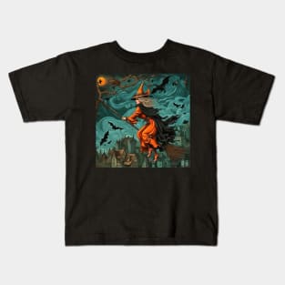 Weird World Of Witches And Magical Spooky Things Kids T-Shirt